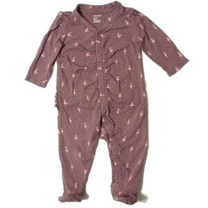 *50off3* Baby Gap 6-12m Cotton One Piece Footed Ballerina Pajamas Ruffled Bum